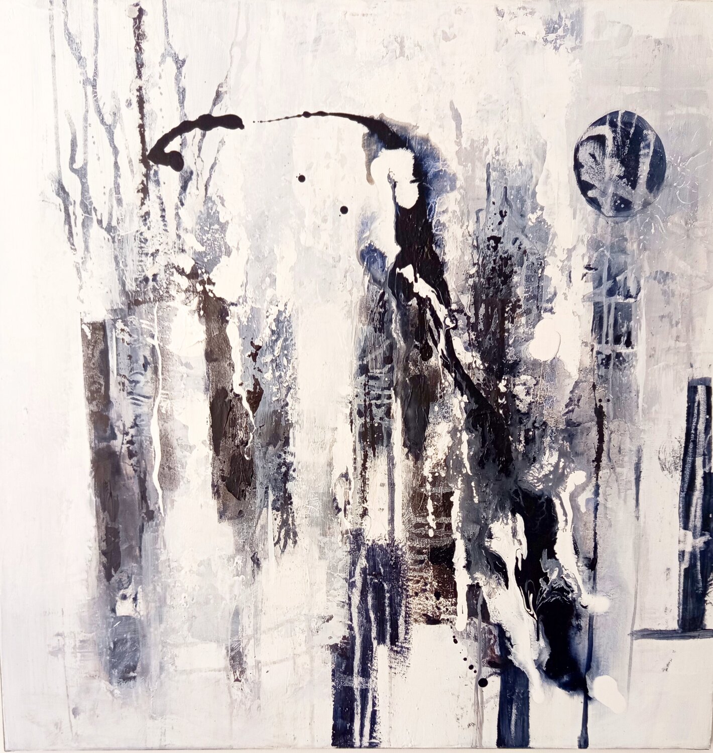 En noir et blanc Maryse Kriloff Original painting for sale