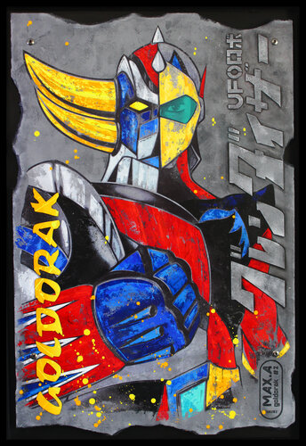 goldorak fragment #3 by Maxime Andriot, Painting for Sale on Select