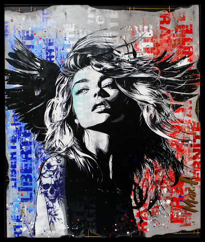 angel fragment  XXL #2 by Maxime Andriot, Painting for Sale on Select