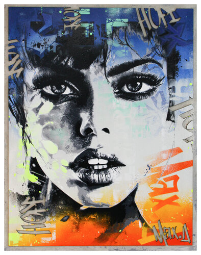 wall fragment "Hope " by Maxime Andriot, Painting for Sale on Select