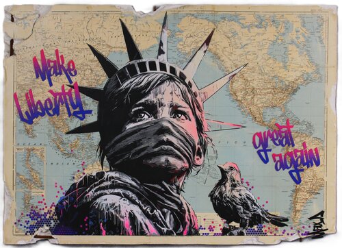 Make liberty great again by Maxime Andriot, Painting for Sale on Select