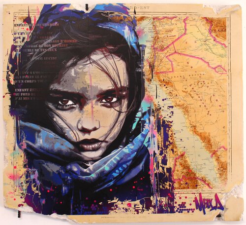 Enfant de nos guerre by Maxime Andriot, Painting for Sale on Select