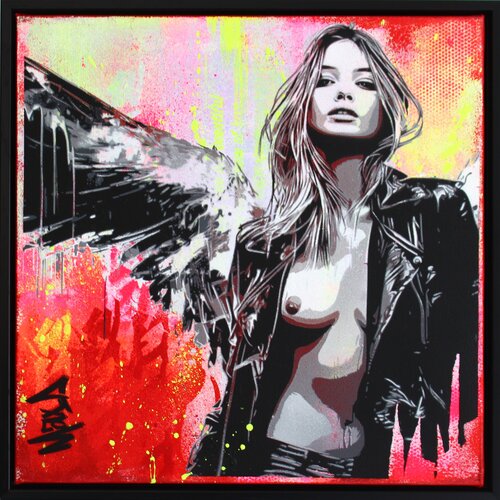 pink rebel by Maxime Andriot, Painting for Sale on Select