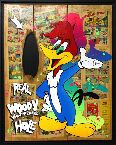 Woody Wood 2023 by Maxime Andriot, Painting for Sale on Select
