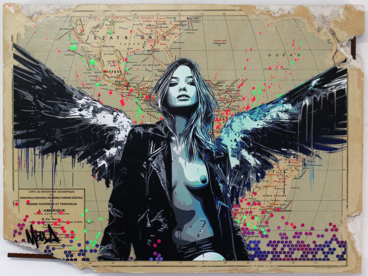 ange rebel 1901  #1 Maxime Andriot Original painting for sale