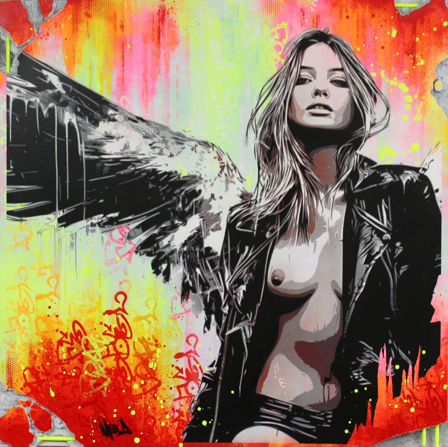 REBEL FOR LIFE Maxime Andriot Original painting for sale