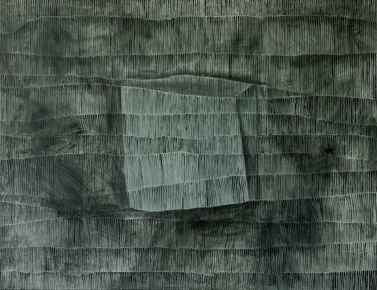 PAVÉ - TERRE D'OMBRE VERDÂTRE LABB Original painting for sale