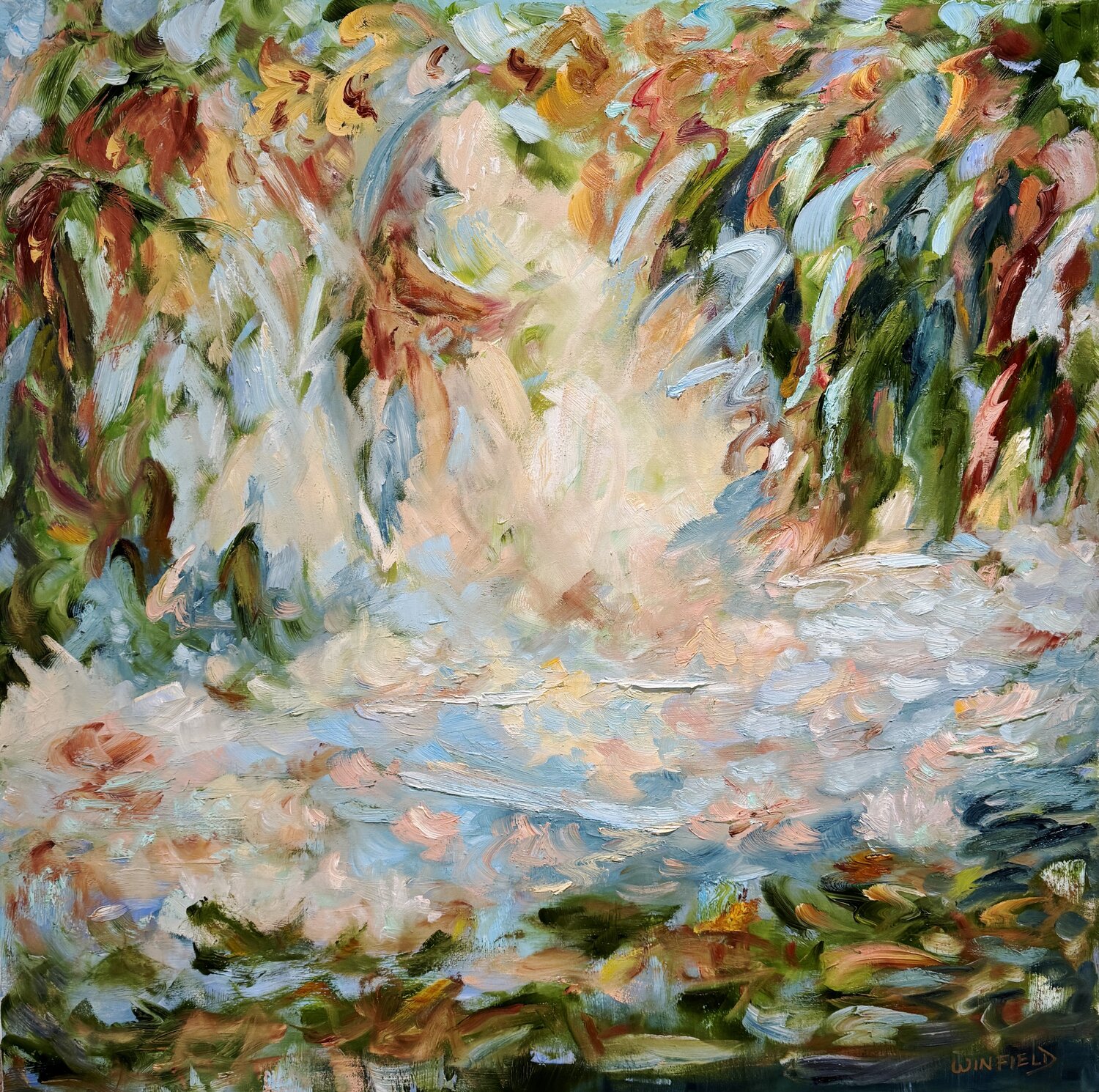Angel Cake Darlene Winfield Original painting for sale