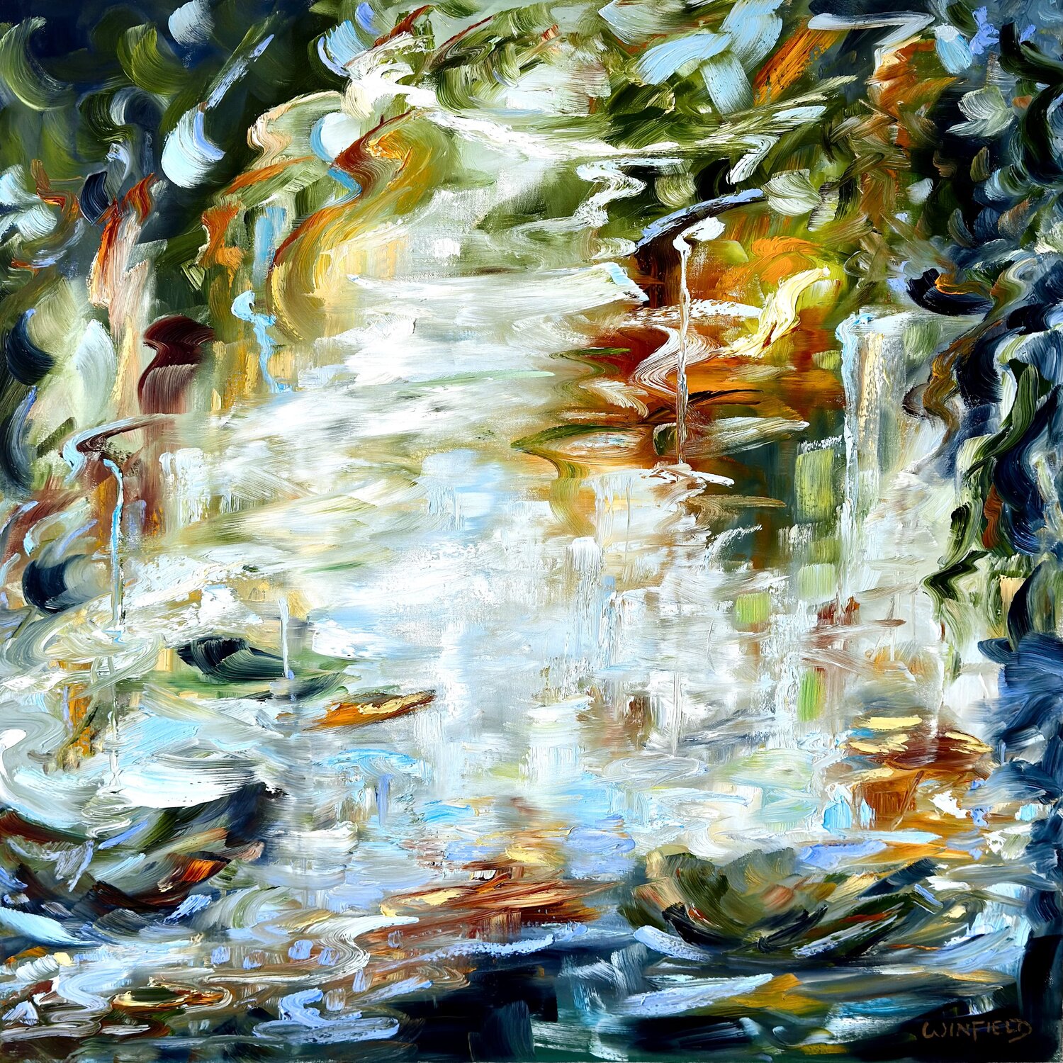 Little Halo Darlene Winfield Original painting for sale