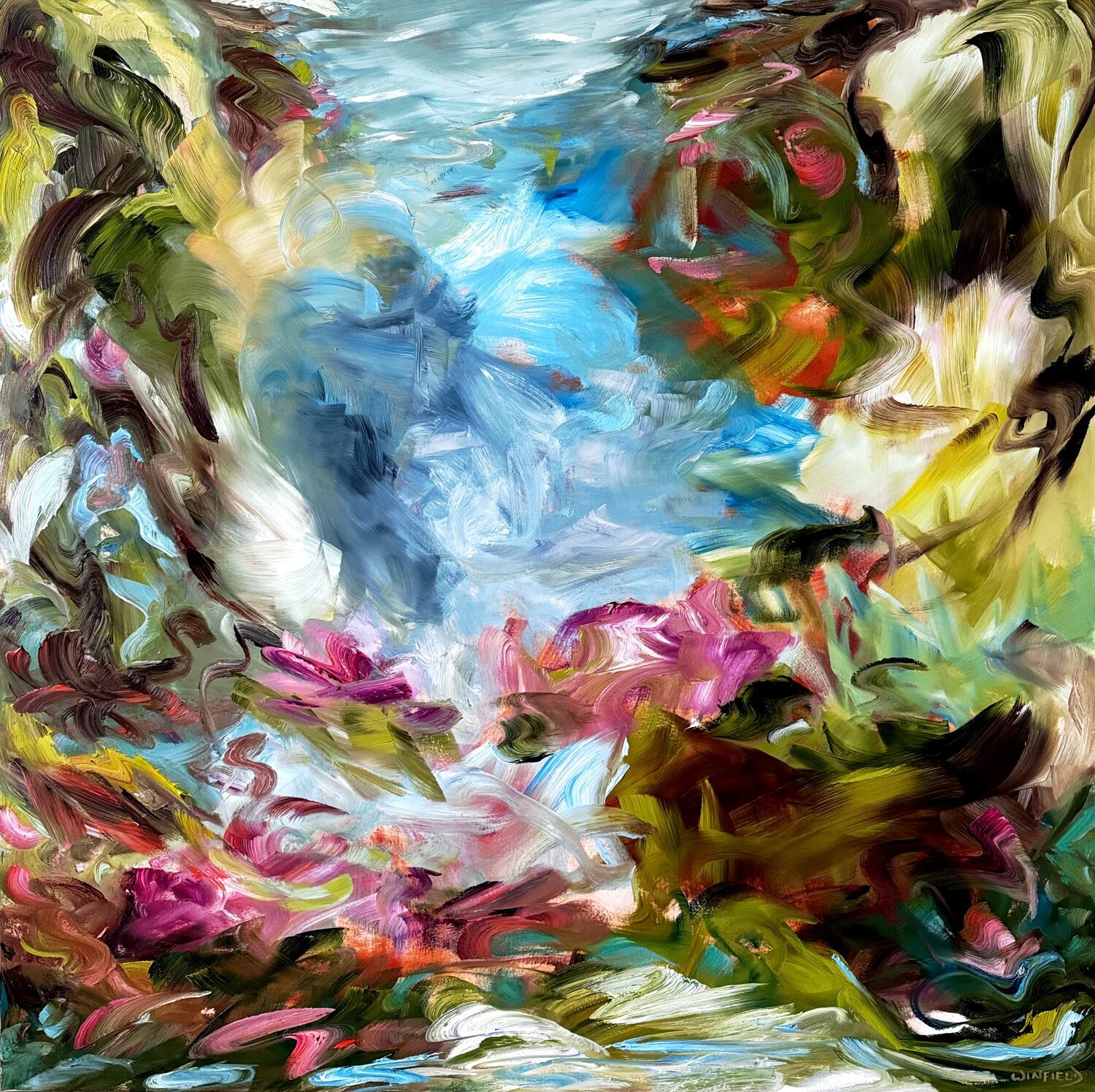 The Journey Starts Now Darlene Winfield Original painting for sale
