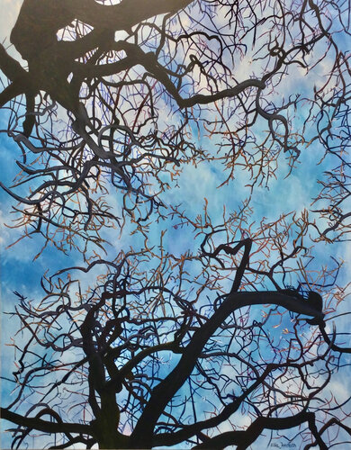 Forest Silhouette Two by Ella Joosten, Painting for Sale on Select