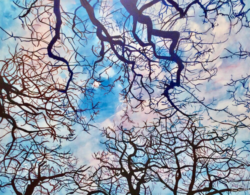 Forest Silhouette Three by Ella Joosten, Painting for Sale on Select