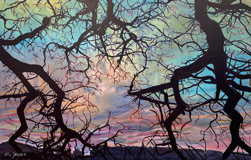 Forest Silhouette Five by Ella Joosten, Painting for Sale on Select