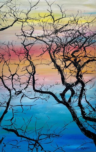 Forest Silhouette Seven by Ella Joosten, Painting for Sale on Select