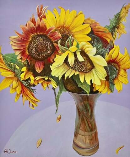Sunflower Four by Ella Joosten, Painting for Sale on Select