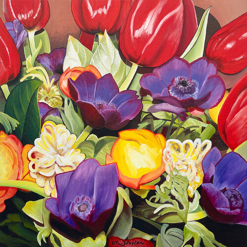 Flower Bed Two by Ella Joosten, Painting for Sale on Select