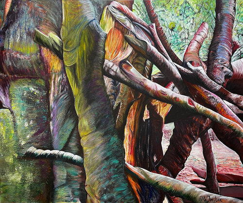 Treesome by Ella Joosten, Painting for Sale on Select