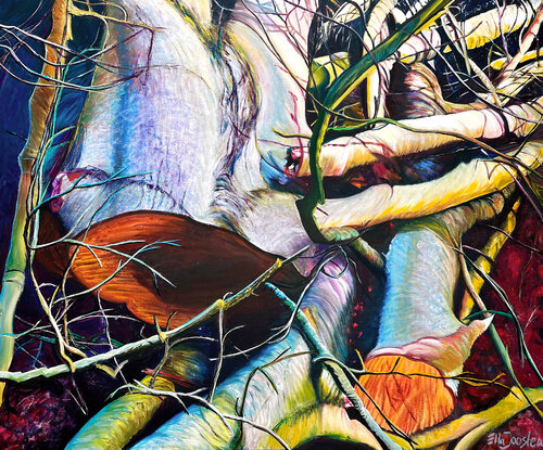 Green Wood by Ella Joosten, Painting for Sale on Select