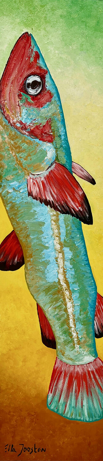 Fancy Fish Ella Joosten Original painting for sale