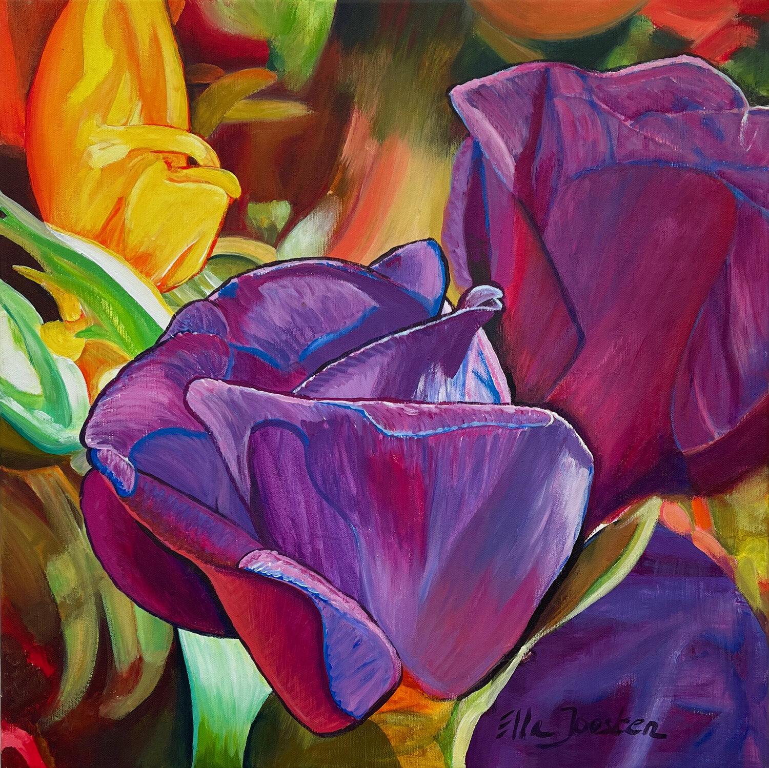 Bloom Six Ella Joosten Original painting for sale