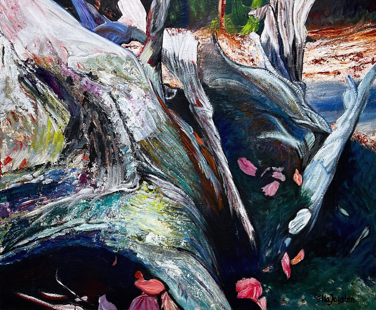 Wood Grain Ella Joosten Original painting for sale