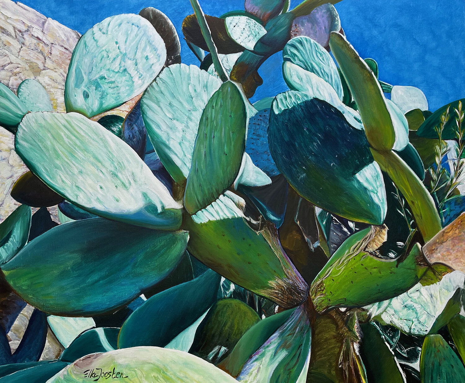 Kaktos One Ella Joosten Original painting for sale