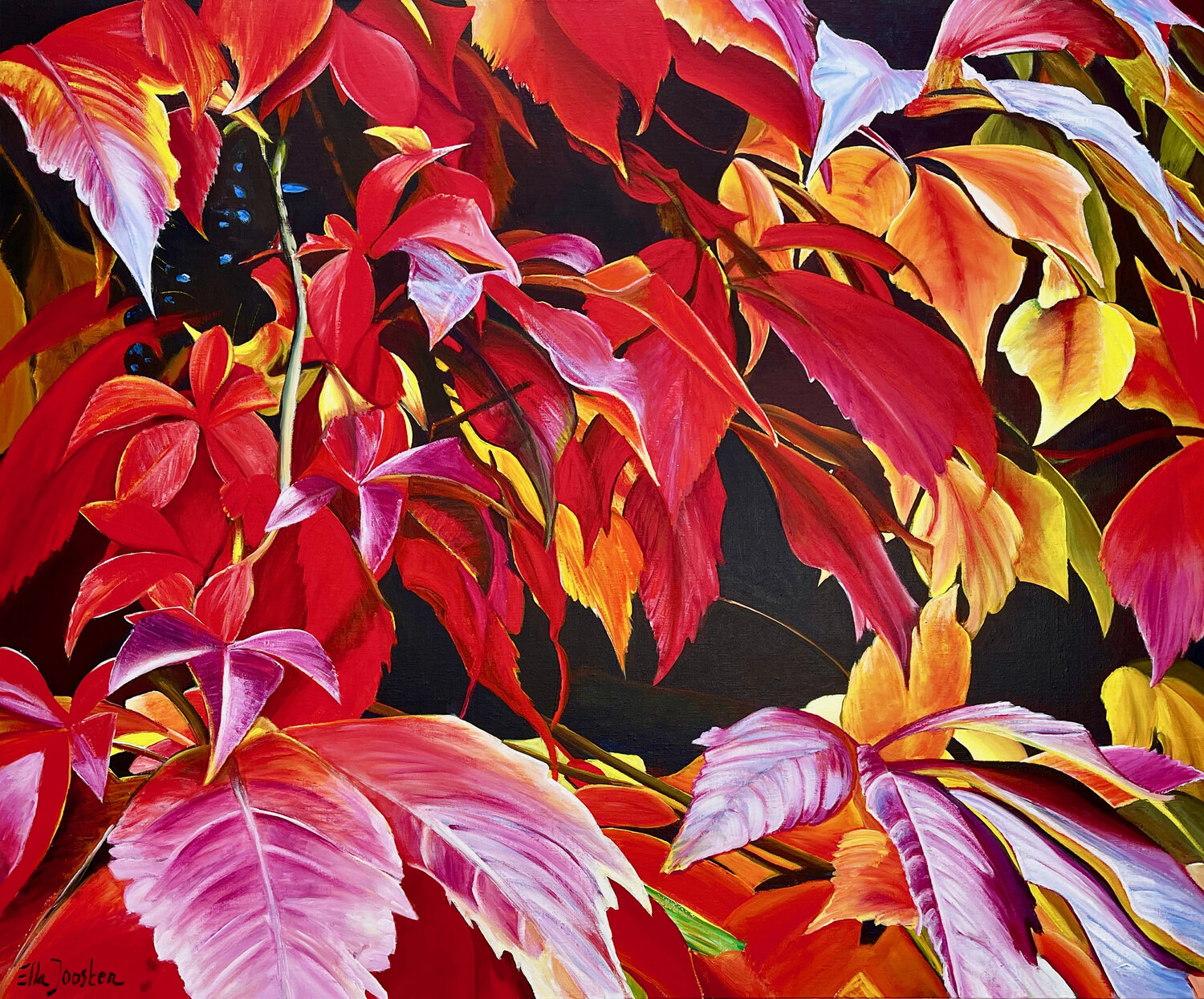 Symphony in Red Ella Joosten Original painting for sale