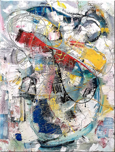 Unbunt by Christian Büffel, Painting for Sale on Select