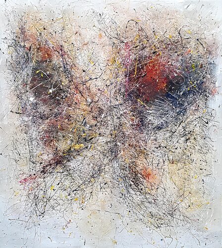 Ihr da oben by Christian Büffel, Painting for Sale on Select