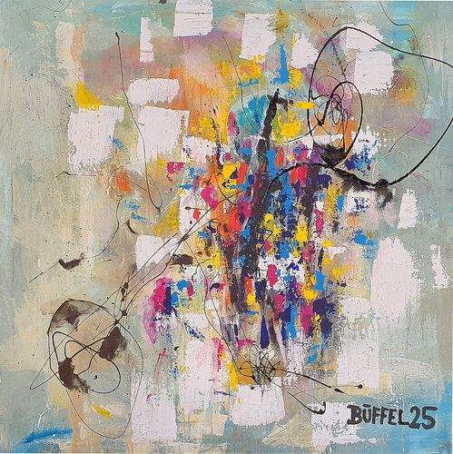 Dynamik by Christian Büffel, Painting for Sale on Select