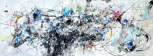 Überlastung I: Blonder Peter by Christian Büffel, Painting for Sale on Select