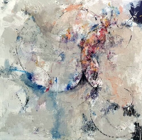Körper im Werden VI: Aura – Die Ausdehnung des Systems by Christian Büffel, Painting for Sale on Select