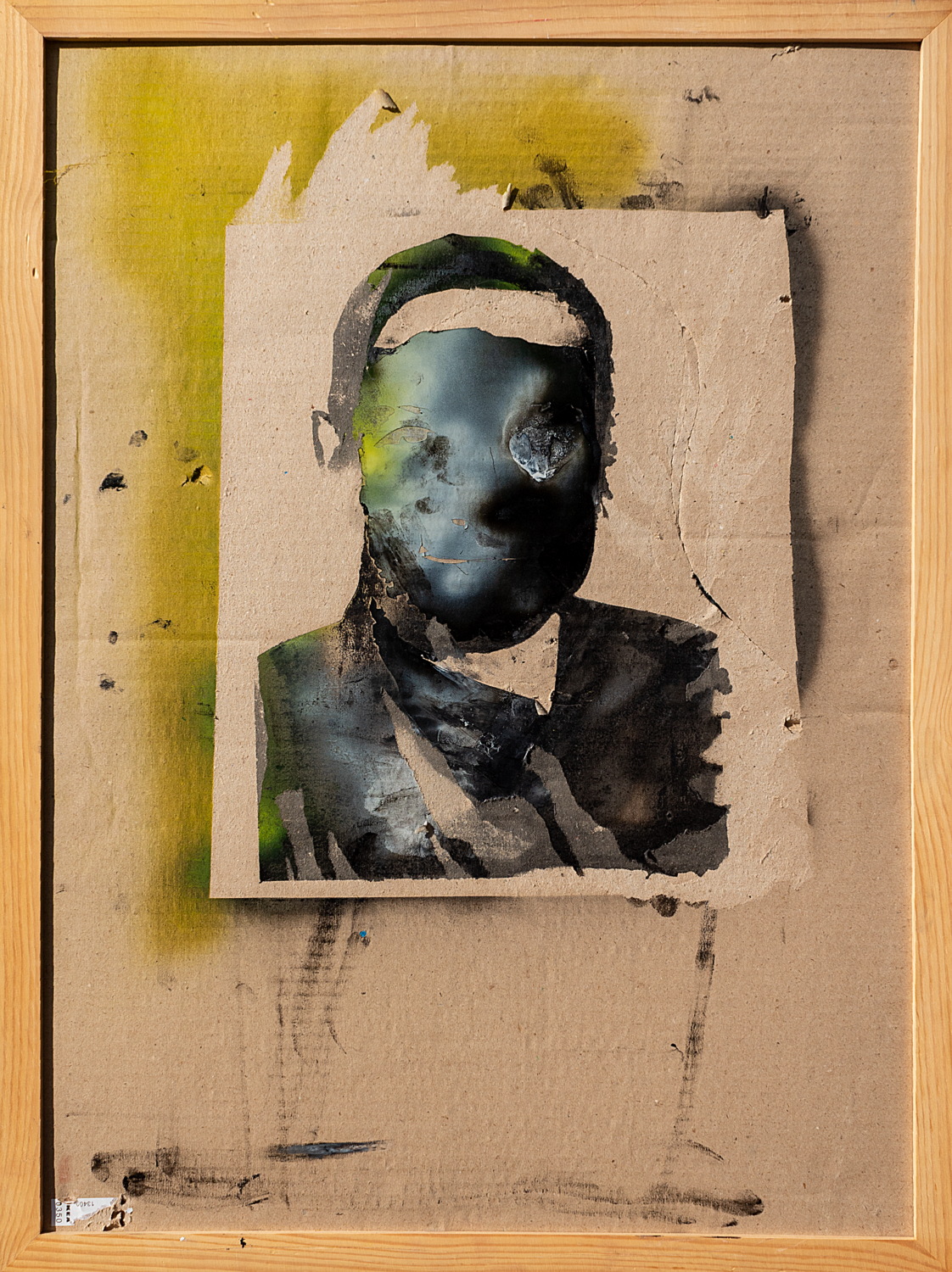 Selbstportrait Nummer 8 Christian Büffel Original painting for sale