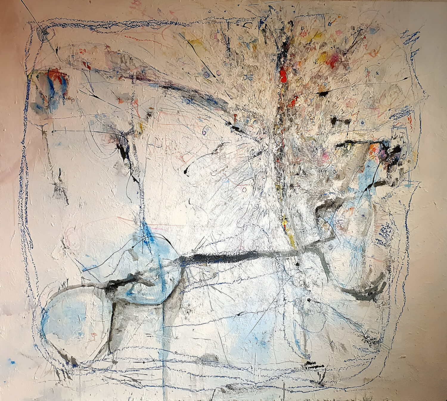 Der Kreißsaal Christian Büffel Original painting for sale