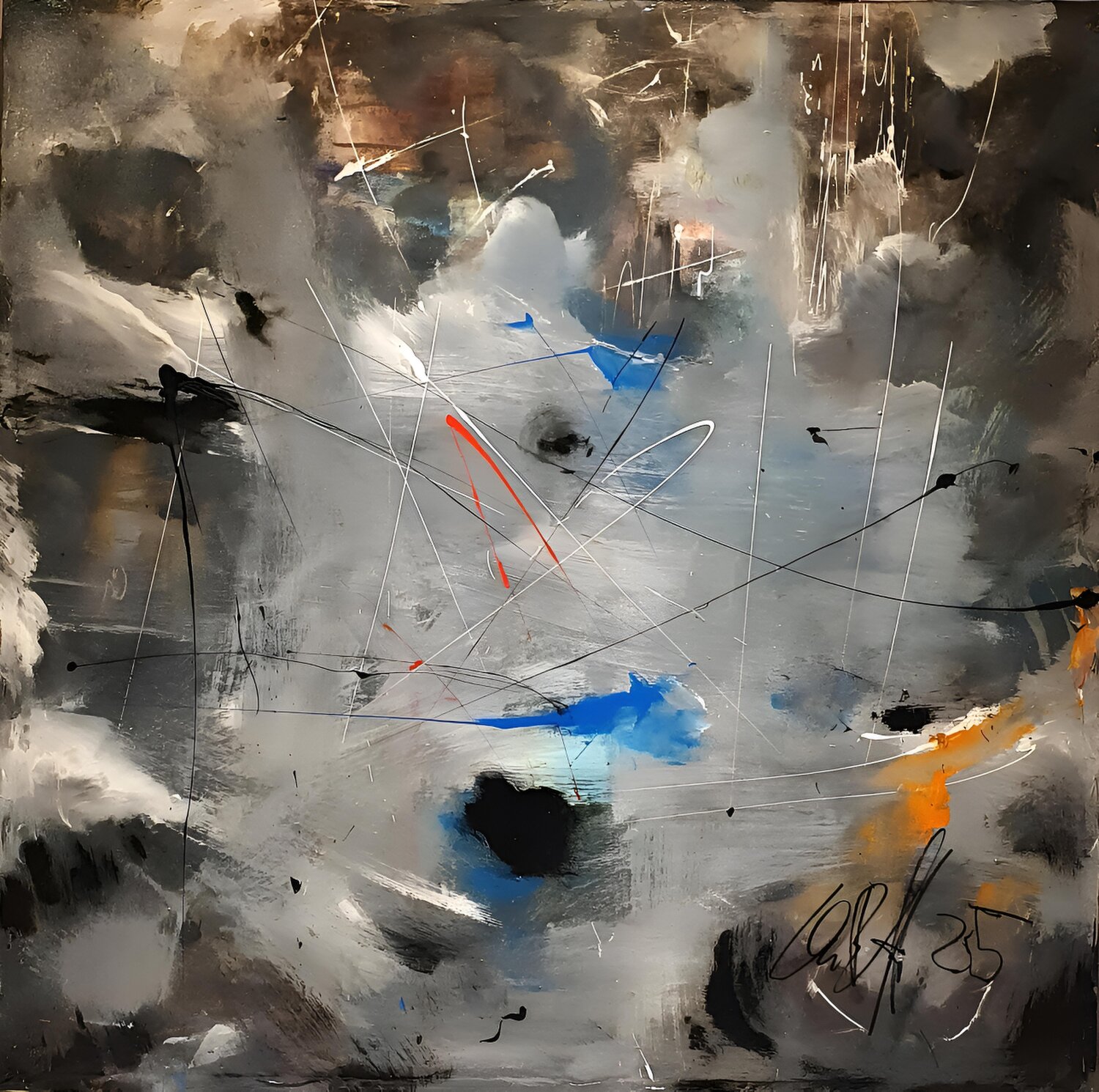 Lets lynch the landlord Christian Büffel Original painting for sale