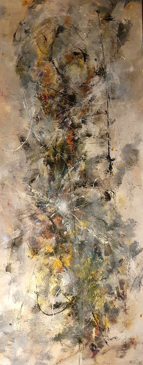 Körper im Werden V: Matrix - Die Keimzelle der Gestalt Christian Büffel Original painting for sale