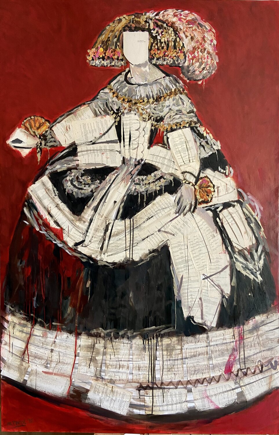 Reina Mariana Marcos Terol Original painting for sale