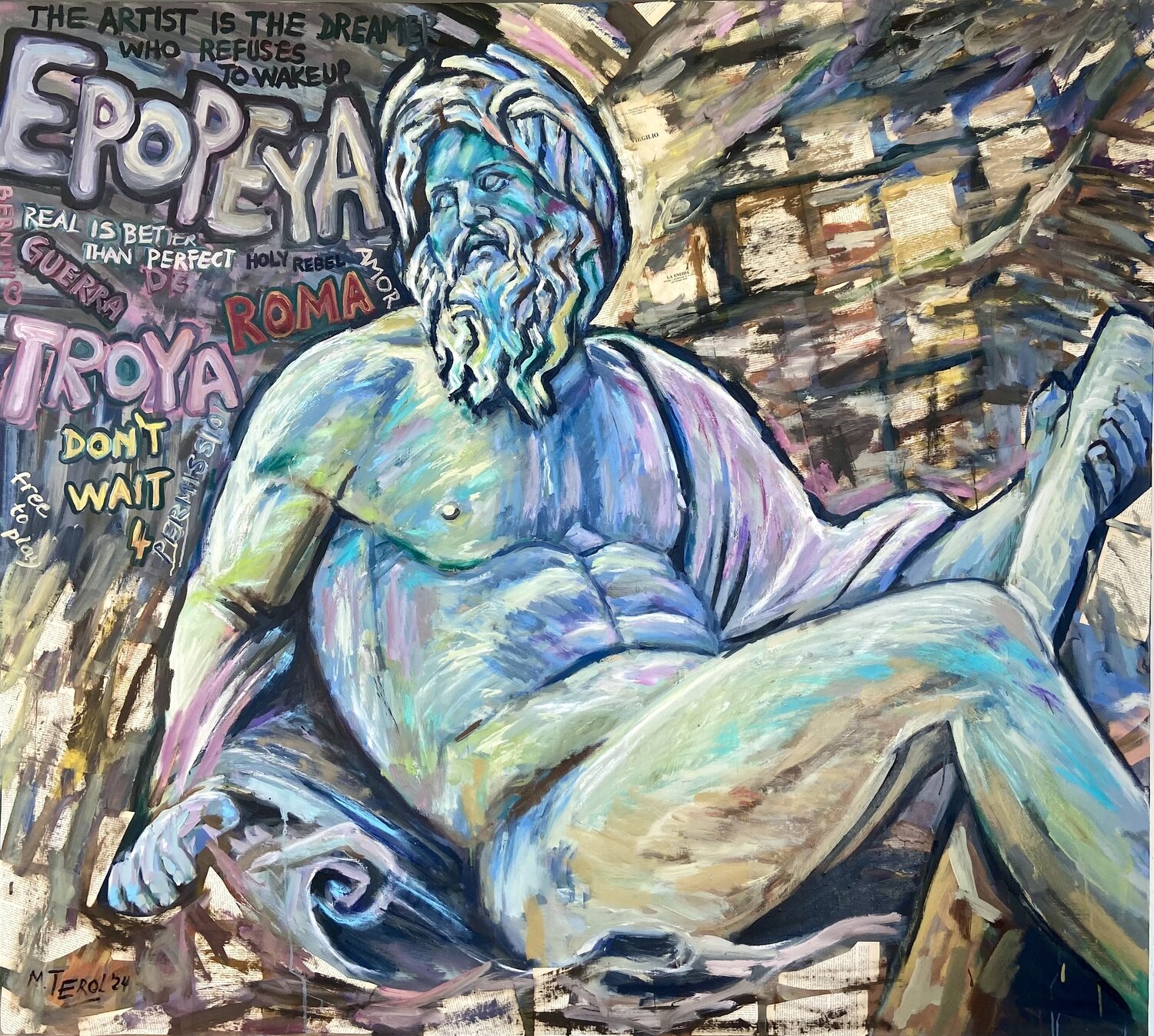 La Epopeya Marcos Terol Original painting for sale