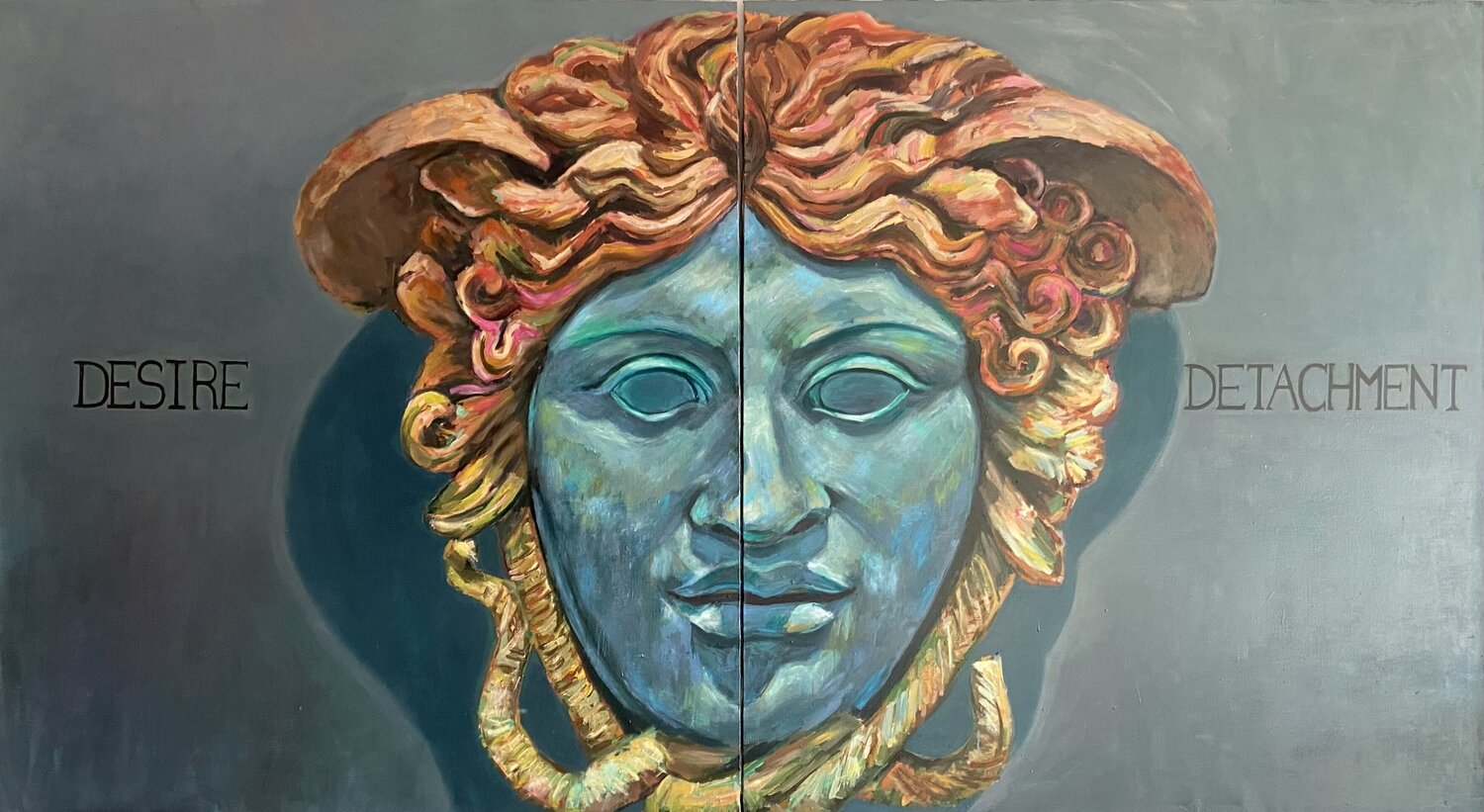 Medusa, Desire & Detachment Marcos Terol Original painting for sale