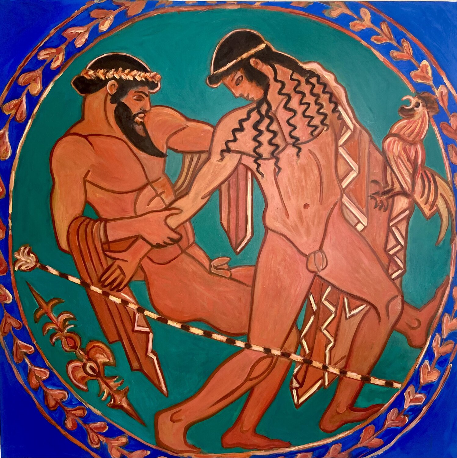 El Rapto de Ganímedes Marcos Terol Original painting for sale
