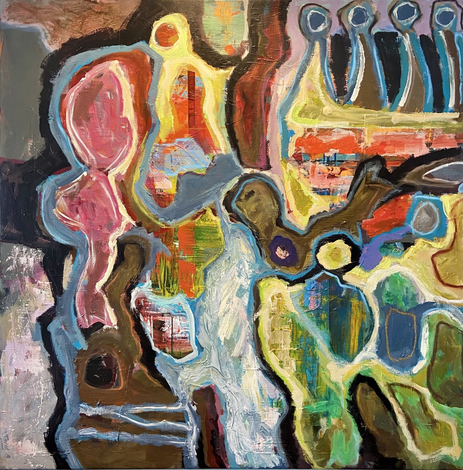 Colorete Marcos Terol Original painting for sale
