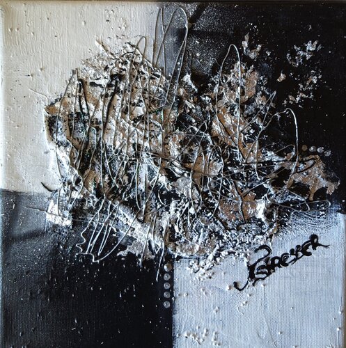 Black and White 2 by Nat Stresser, Painting for Sale on Select
