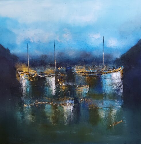 Les 3 Mâts by Nat Stresser, Painting for Sale on Select
