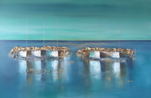 Les gardiens du silence by Nat Stresser, Painting for Sale on Select