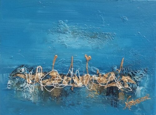 L’Or du pacifique by Nat Stresser, Painting for Sale on Select