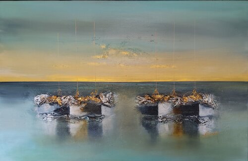 Horizon  tendresse by Nat Stresser, Painting for Sale on Select
