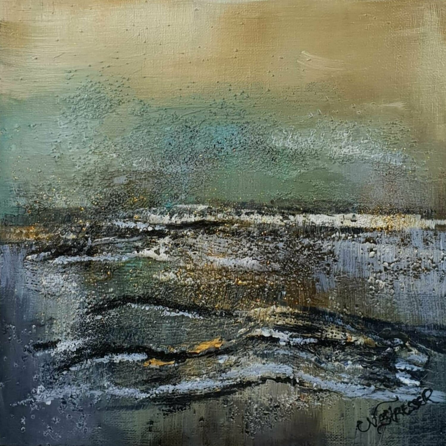 Paysage N1 Nat Stresser Original painting for sale