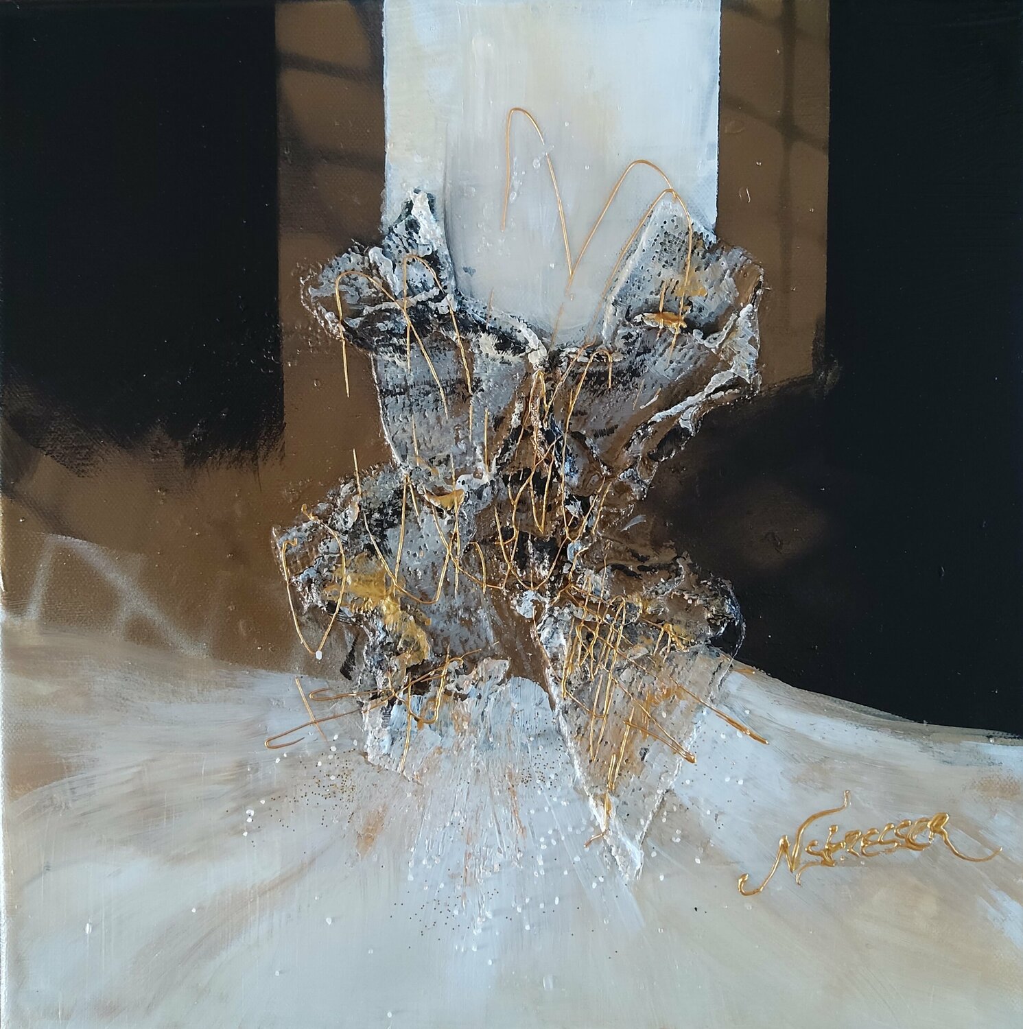 Gold 2 Nat Stresser Original painting for sale