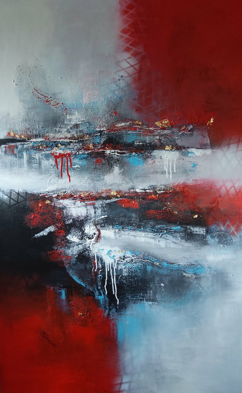 Quand la glace brûlera Nat Stresser Original painting for sale