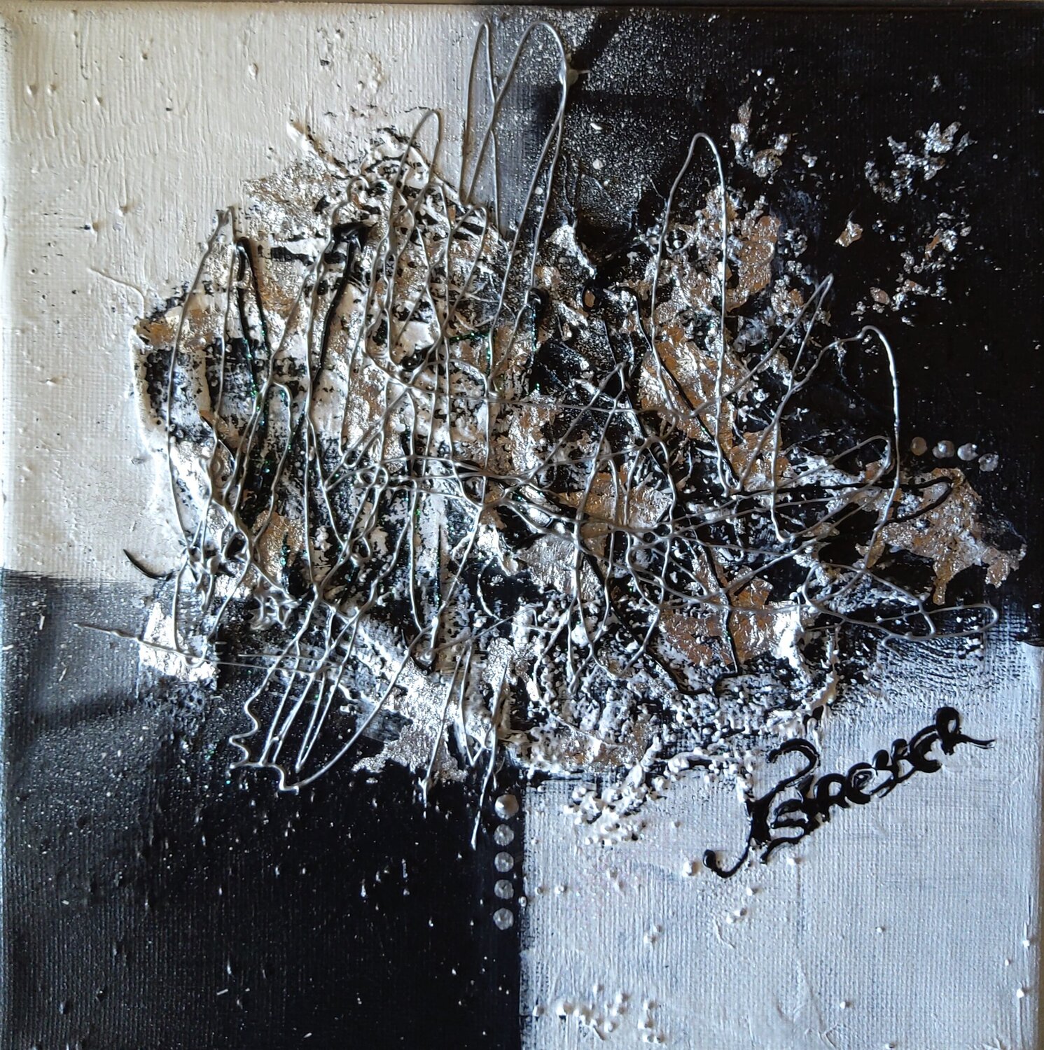 Black and White 2 Nat Stresser Original painting for sale